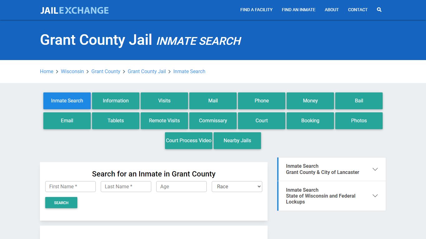 Grant County Jail, WI Inmate Search: Roster & Mugshots